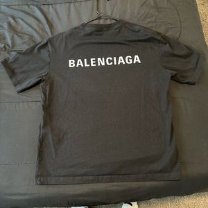 Black balenciga shirt
